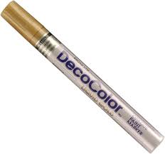 Decocolor Broad Opaque Oil-Based Paint Marker Open Stock-Gold