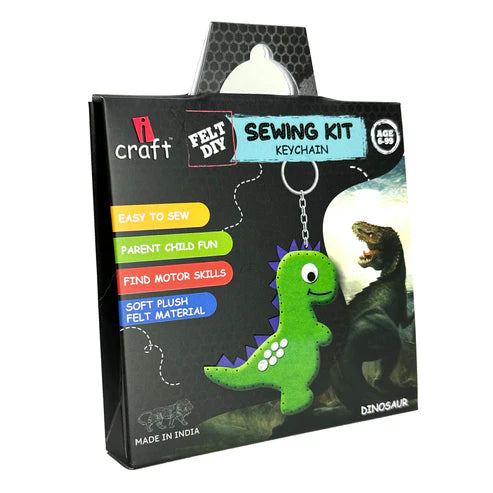 icraft DIY Felt Keychains-Dinosaur