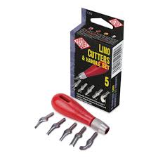 ESSDEE LINO CUTTER & HANDEL KIT SET OF 5