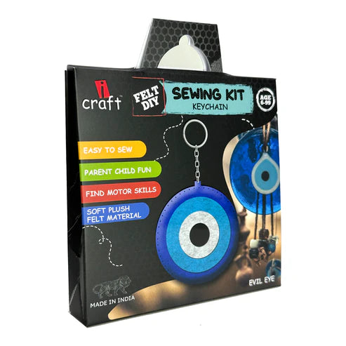 icraft DIY Felt Keychains-Evil Eye