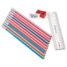 FABER - CASTELL TRENZ DARK PENCIL 10PCS ERASER +SHARPNER