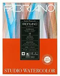 FABRIANO STUDIO WATERCOLOR PAD 300gsm, HOT PRESS, 9x12inchST