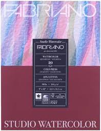 FABRIANO WATERCOLOR PAD 200gsm 9.5x12.5inch