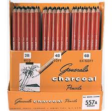 GENERAL CHARCOAL PENCILS 557-2B