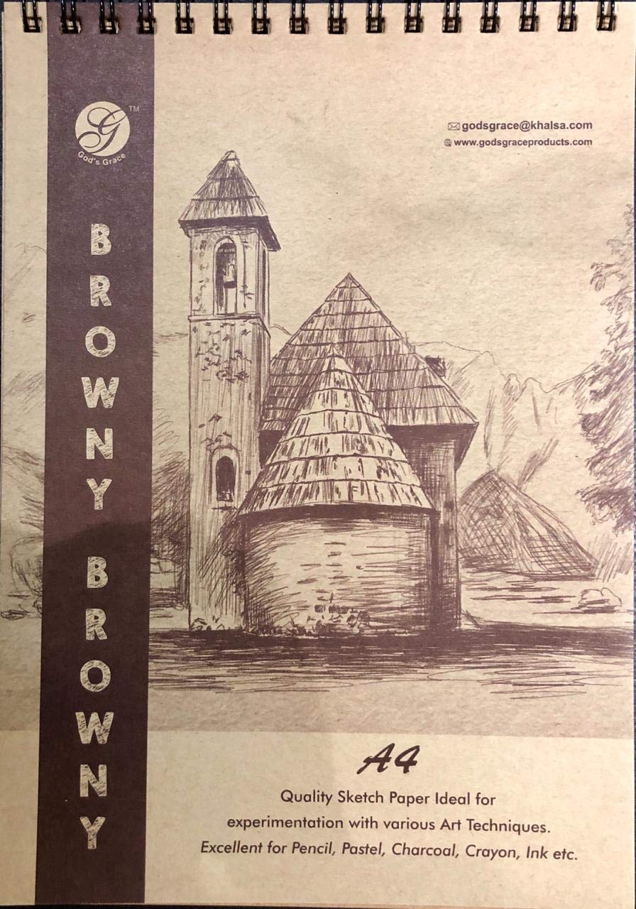 GOD'S GRACE BROWNY SKETCH BOOK A4