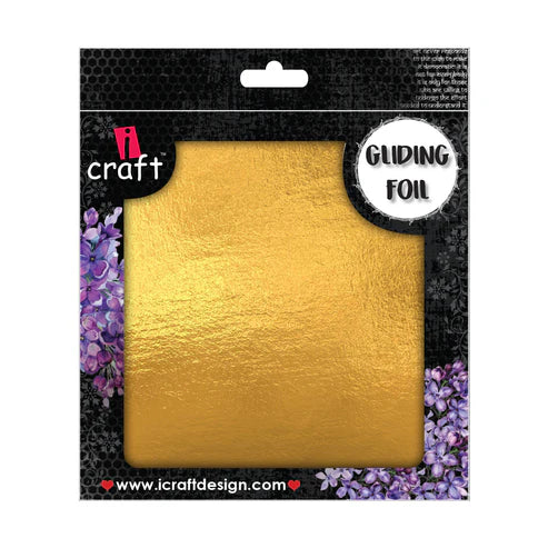 iCraft Gliding Foil - Gold - 6x6 inches - 25 sheets