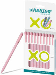 HAUSER XO BALL PEN RED 10PCS