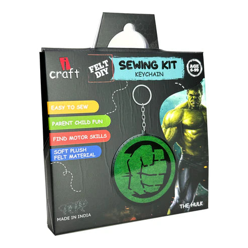 icraft DIY Felt Keychains-The Hulk