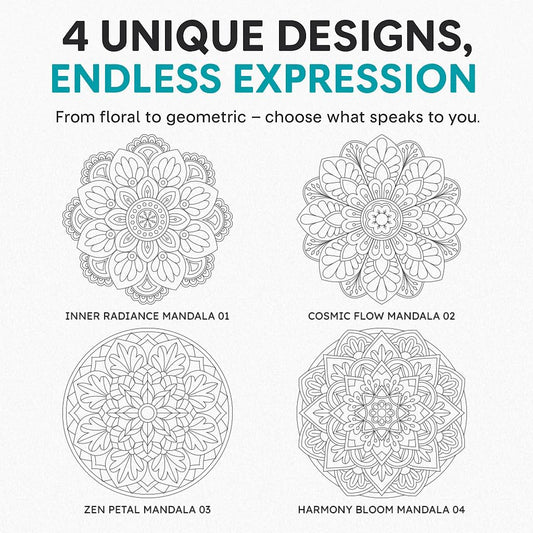 ICRAFT CANVAS MANDALA ART 8" MANDALA 02