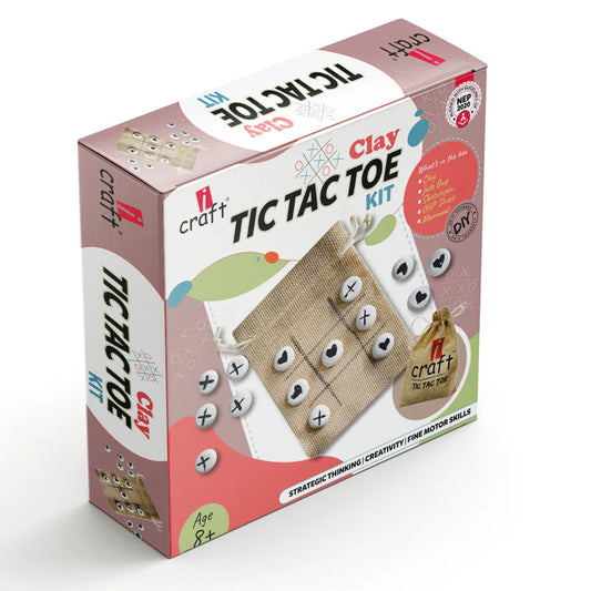 ICRAFT CLAT TIC TAC TOE KIT 8+