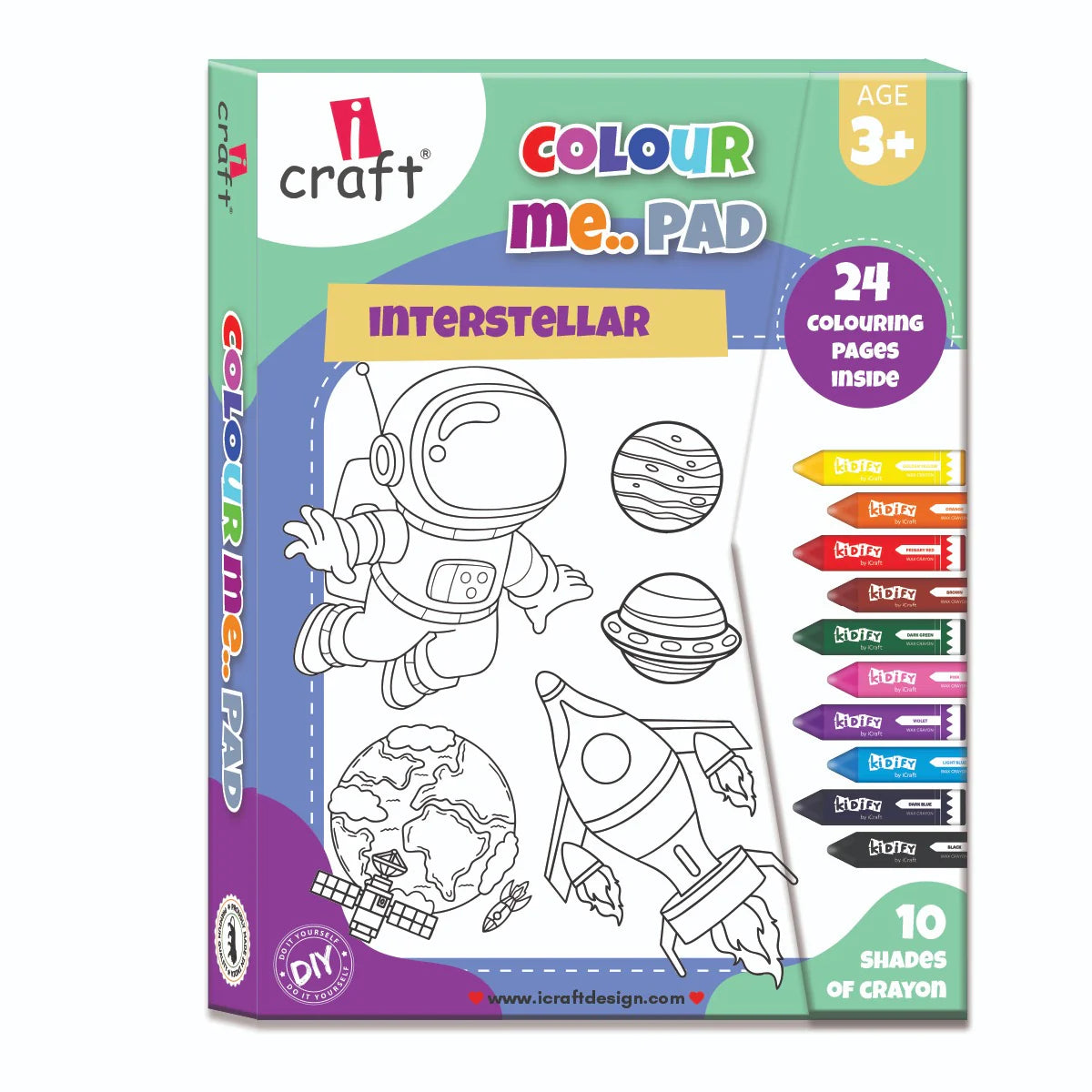 ICRAFT COLOR ME PAD INTERSTELLAR 24 PAGE