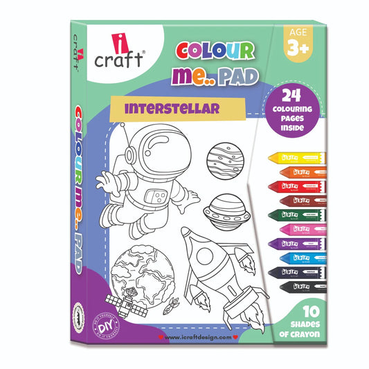 ICRAFT COLOR ME PAD INTERSTELLAR 24 PAGE