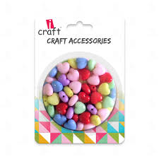 ICRAFT CRAFT ACCESSORISE  PASTEL HEARTS