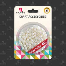 ICRAFT CRAFT ACCESSORISE  PEARLS 6MM