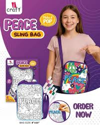 I CRAFT PEACE SLING BAG WITH MARKER