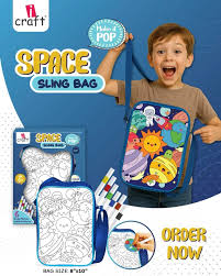 I CRAFT SPACE SLING BAG WITH MARKER