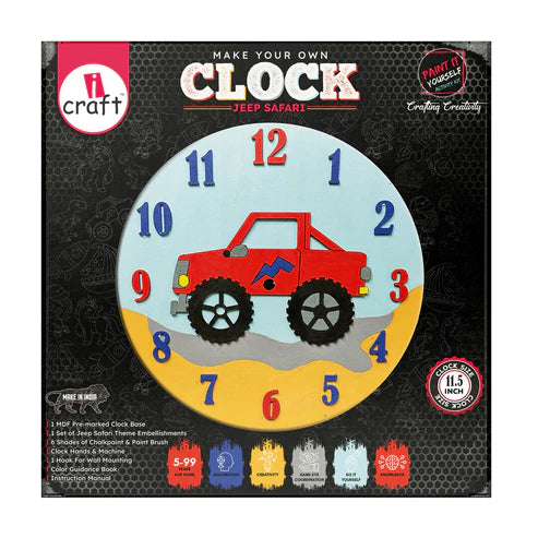 icraft DIY Clock Kit-Jeep Safari