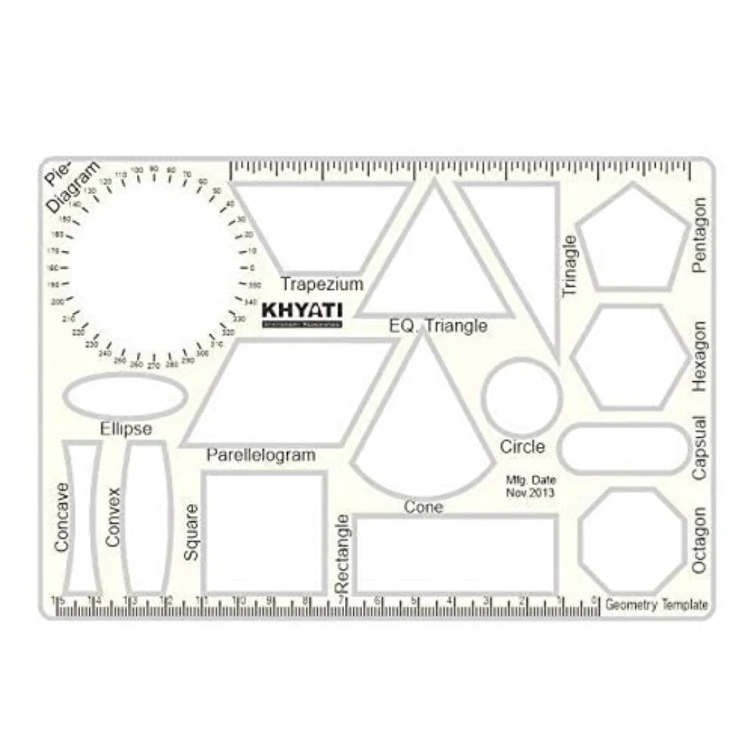 KHYATI GEOMETRY TEMPLATE 16 SHAPES