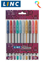 LINC SHINE GLITTER PEN SET 10