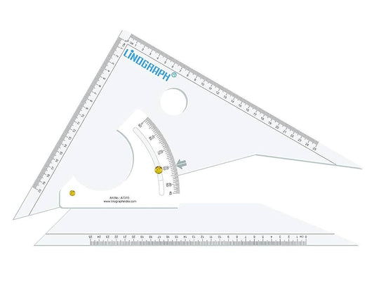 LINOGRAPH ADJUSTABLE SET SQUARE 12"