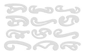 LINOGRAPH FRENCH CURVE SET OF 12