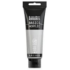 Liquitex Basics Acrylic Paint Silver 118ml