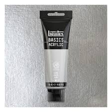 Liquitex Basics Acrylic Paint Silver 118ml