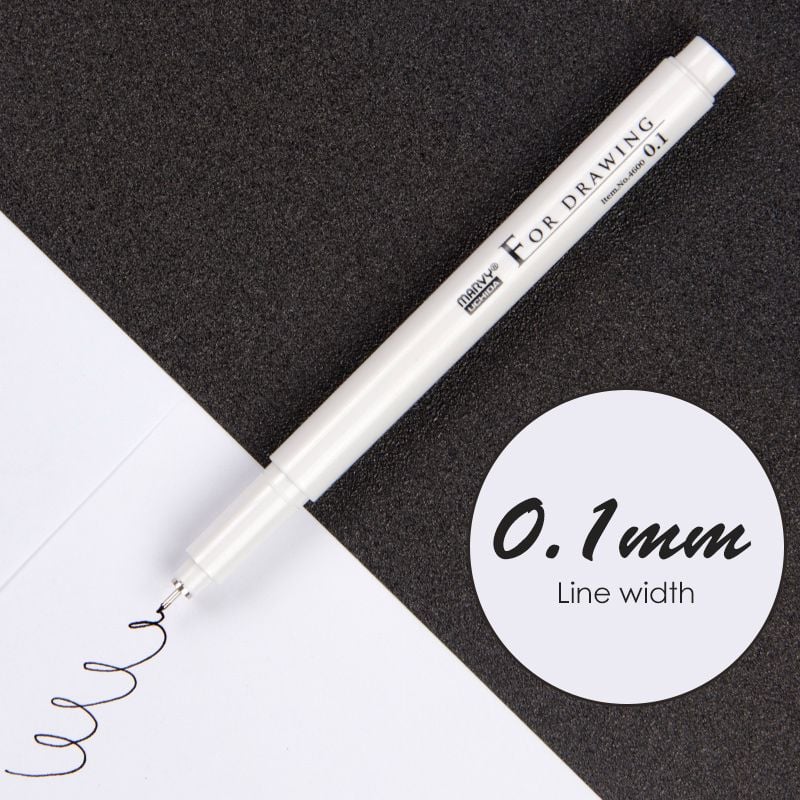 MARVY UCHIDA 4600 FINE LINER BLACK 0.1