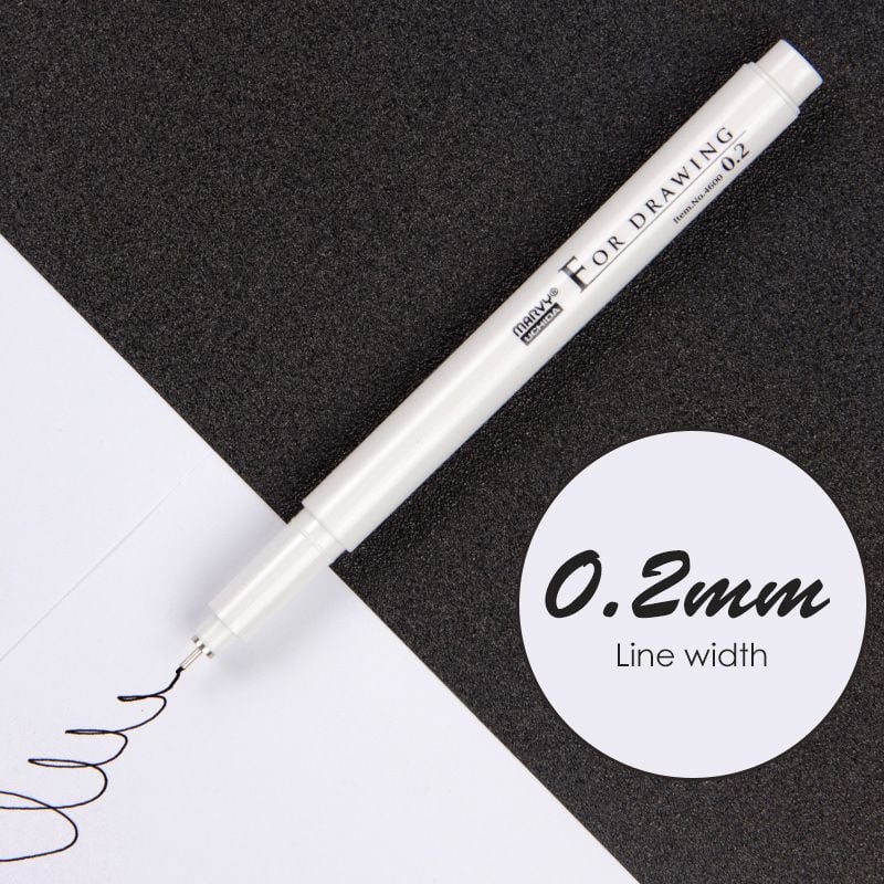 MARVY UCHIDA 4600 FINE LINER BLACK 0.2