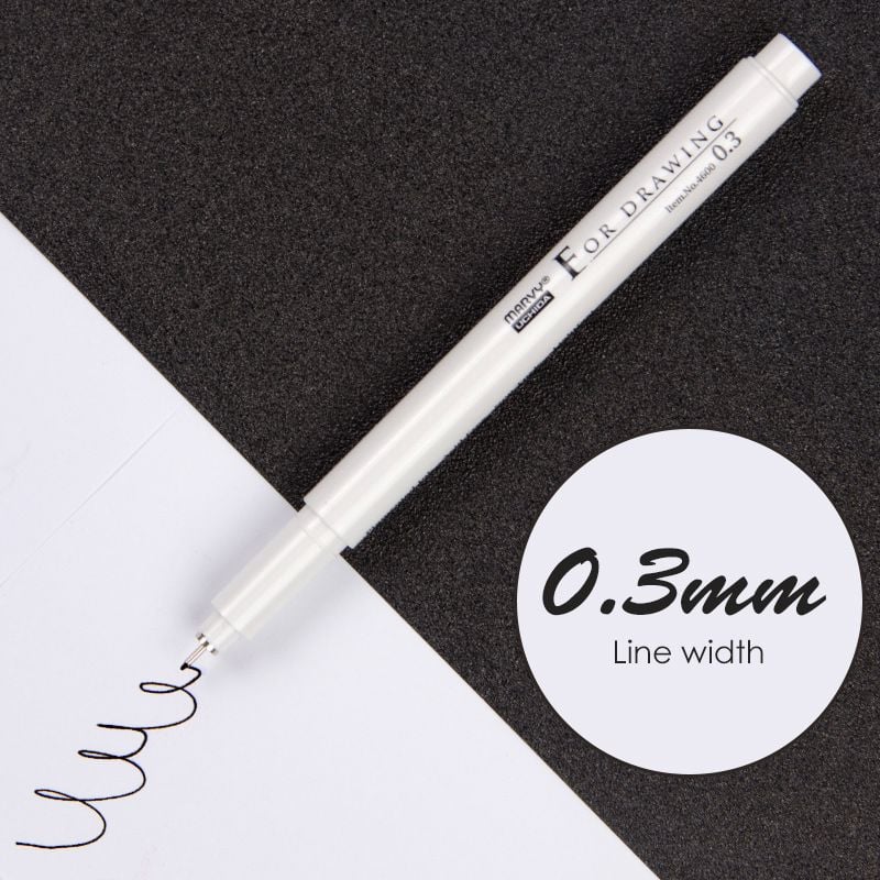 MARVY UCHIDA 4600 FINE LINER BLACK 0.3