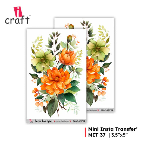 icraft  Water Transfer Stickers-MIT 37