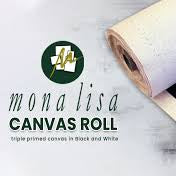 MONA LISA BLACK TRIPLE PRIMED ARTIST CANVAS ROLL 36" 450 GSM 5 MTR
