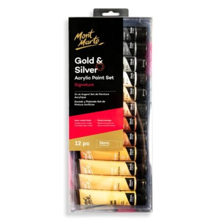 MONT MARTE ACRYLIC GOLD SET OF 12 36ML