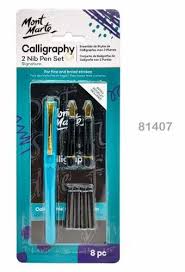 MONT MARTE CALLIGRAPHY 2 NIB PEN SET