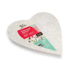 MONT MARTE COLOURING CANVAS SIGNATURE HEART SHAPE