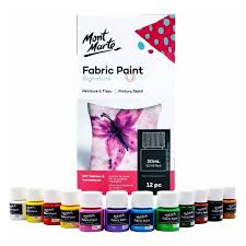 MONT MARTE FABRIC PAINT SIGNATURE 12 COLORS