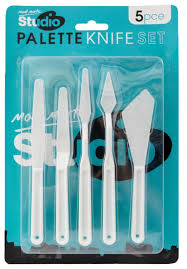 MONT MARTE PALETTE PLASTIC KNIFE SET OF 5