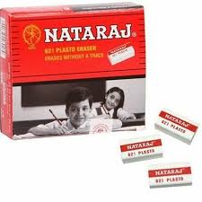 NATARAJ 621 PLASTO ERASER 20 PCS PACK OF 5