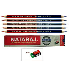 NATARAJ CHECKING PENCIL RED & BLUE 10PCS