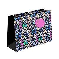 PAPERPEP PAPER BAG PPH-031M 13*10*4.5 MULTICOLOR PAINTED ZIG ZAG