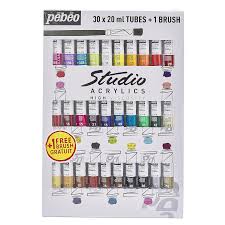 PEBEO STUDIO XL ACRYLIC COLOR SET OF 30