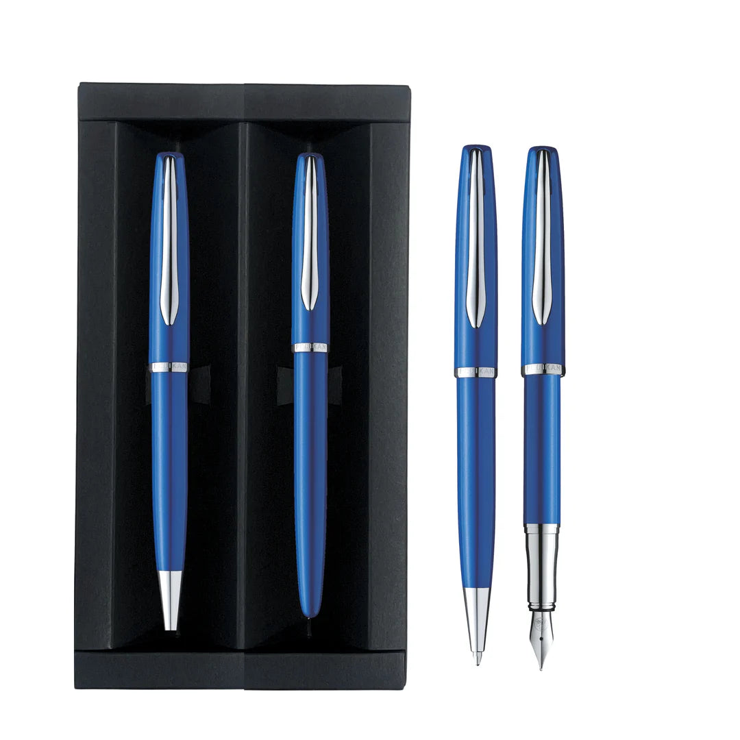 PELIKAN JAZZ PEN SET NOBEL SAPHIRE FP+BP