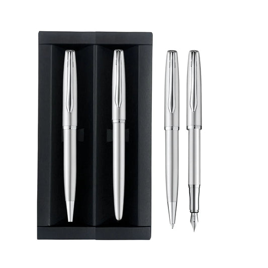 PELIKAN JAZZ PEN SET NOBEL SILVER FP+BP