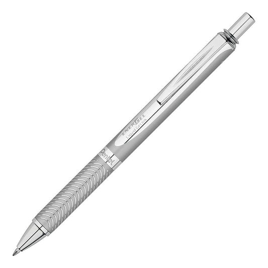 PENTEL BL407 ENERGEL SILVER BODY BLUE INK