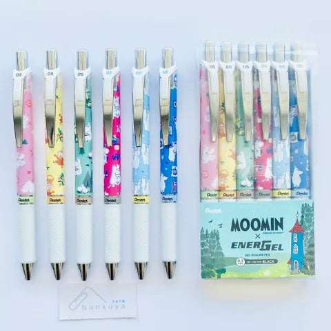 PENTEL BL77 MM MOOMIN GEL PEN SET OF 6 0.7