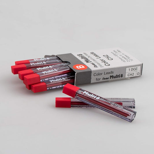 PENTEL CH2  MULTI 8 LEAD RED - B