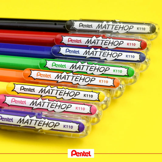 PENTEL K110-V MATTEHOPGR PEN 96 PCS STAND
