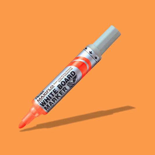 PENTEL MWL5 S WHITEBOARD MARKER ORANGE BULLET POINT