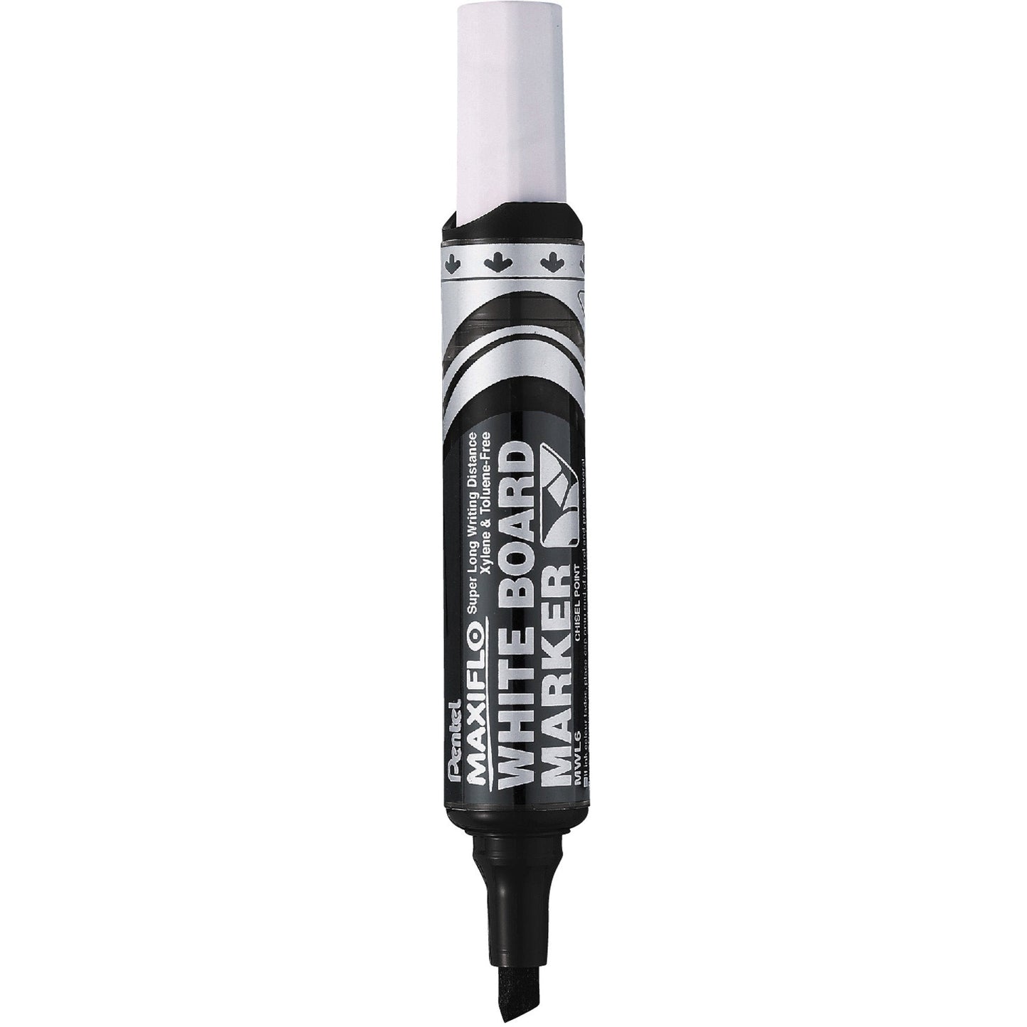 PENTEL MWL6M-A WB MARKER CHISEL POINT BLACK