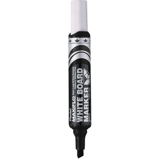 PENTEL MWL6M-A WB MARKER CHISEL POINT BLACK